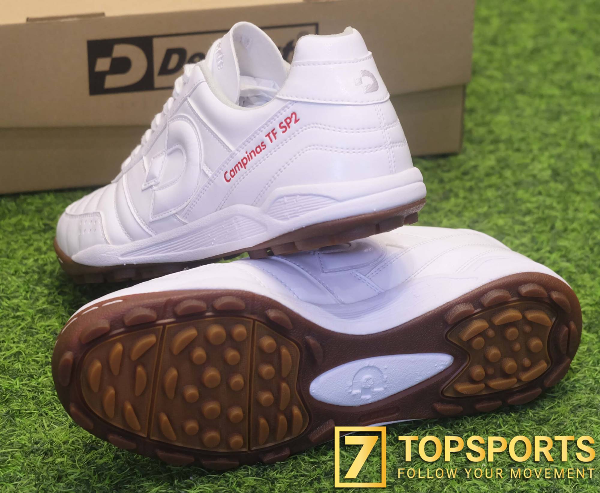 Desporte Campinas TF SP2 ホワイト フットサルシューズ Turf Soccer Shoes, Campinas TF SP2, White | Desporte
