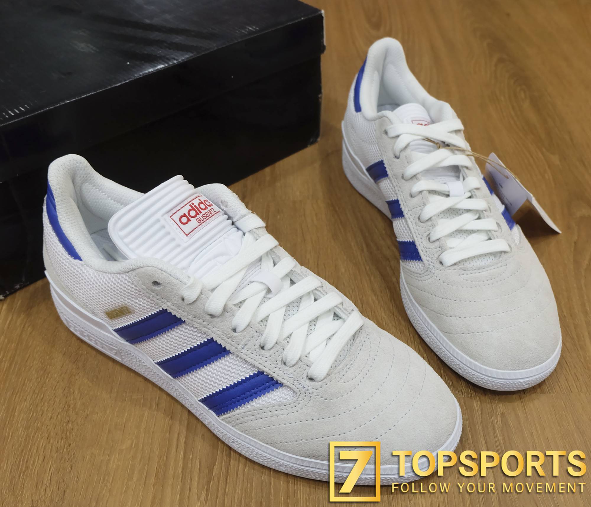 Adidas Busenitz Crystal White Semi Lucid Blue Gold Metallic HQ2026 7TOPSPORTSVN