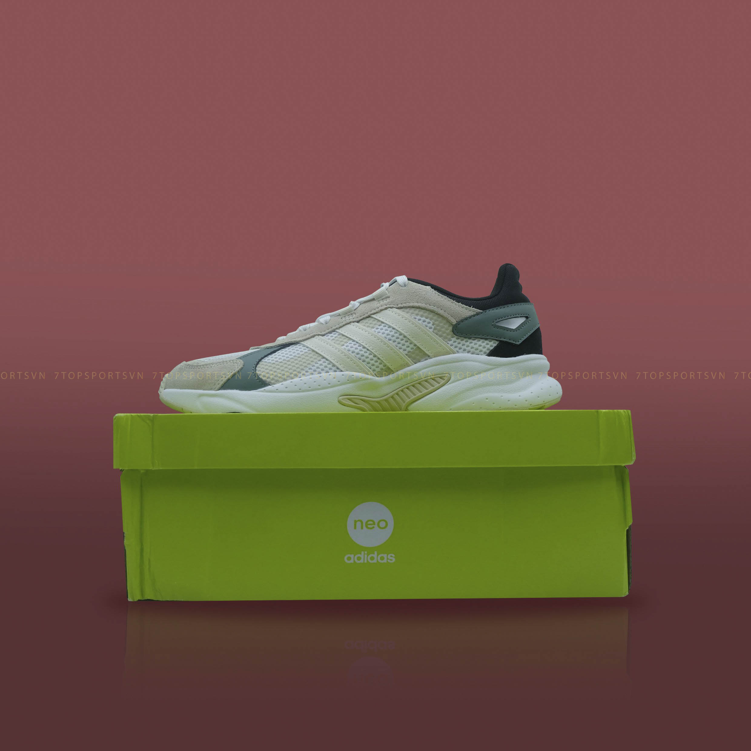 Adidas neo xanh lá hotsell