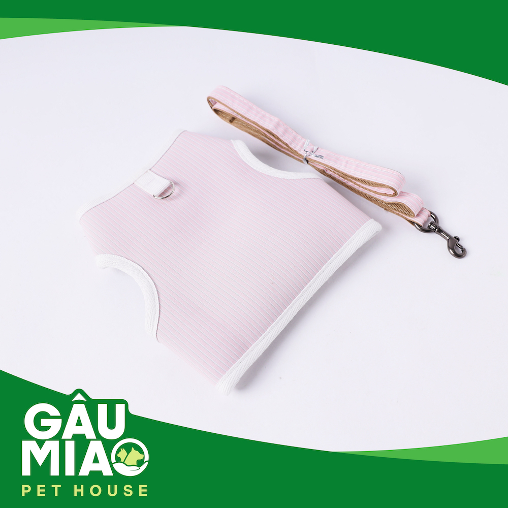 Bộ áo yếm+dây dắt (móc trên)