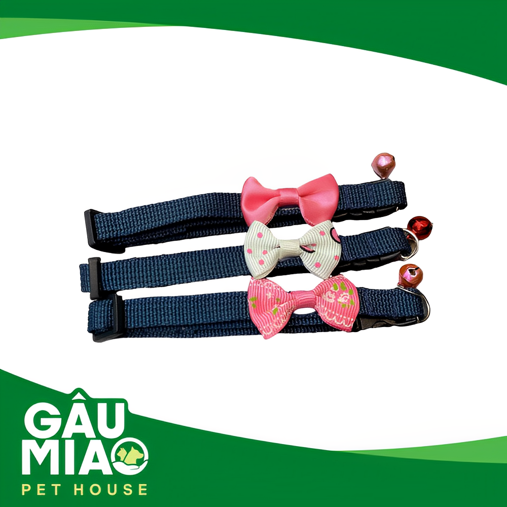 Vòng cổ nơ màu 1cm