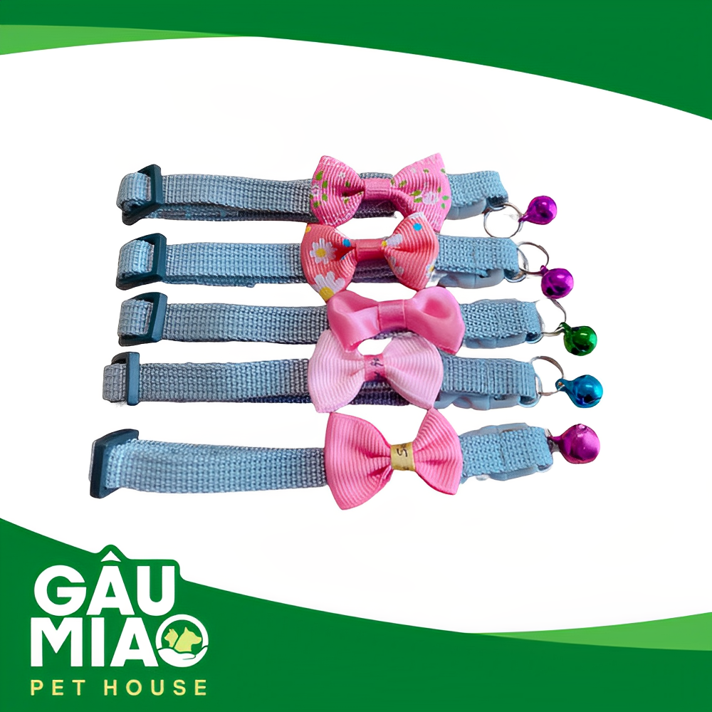 Vòng cổ nơ màu 1cm