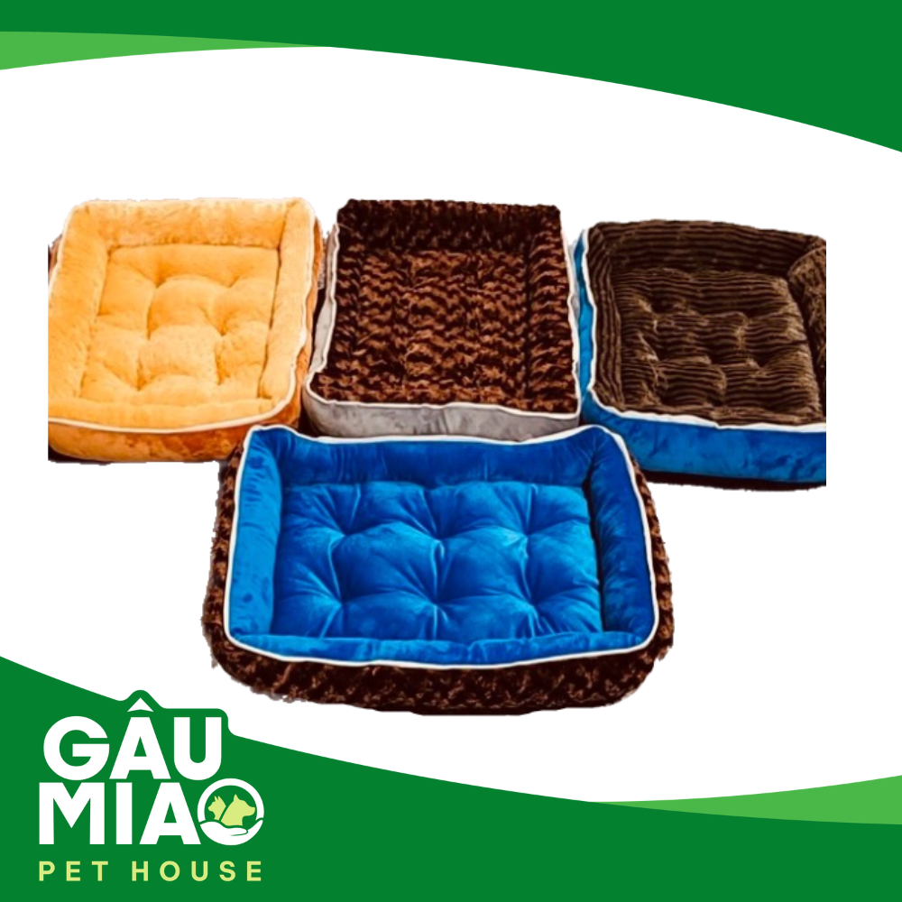 Nệm vuông lông-nhung 2 mặt 60x50cm