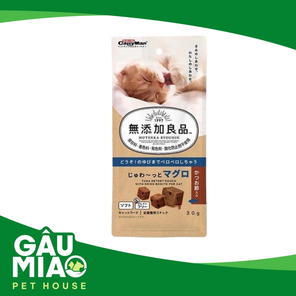 CattyMan Viên thịt cá ngừ bổ sung cá bào 30g