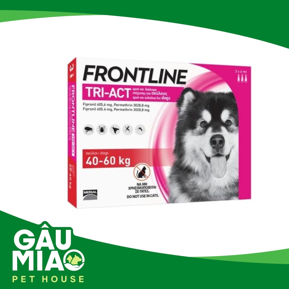 Frontline Tri-Act - Nhỏ gáy trị ve, rận, ruồi, muỗi cho chó
