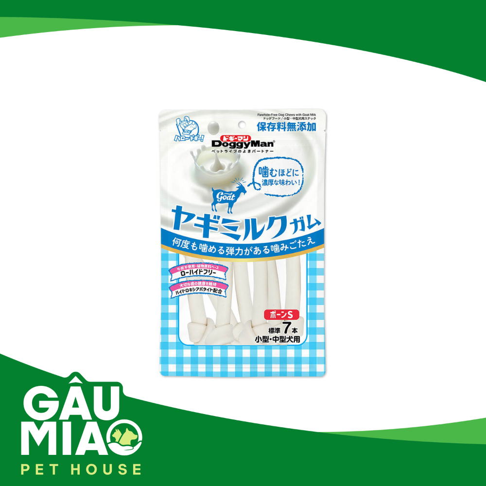 DoggyMan Xương sữa dê 7 cây size S