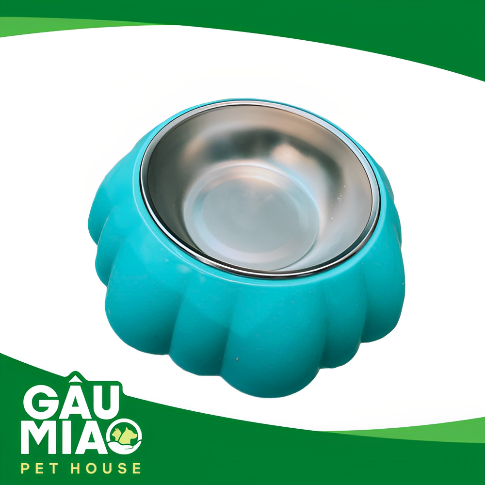 Tô nhựa hình hoa chén inox 14.5cm