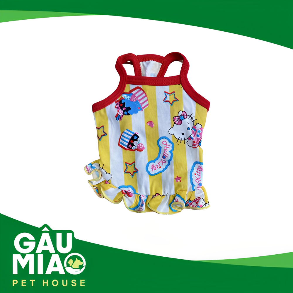 Đầm 2 dây cotton GN