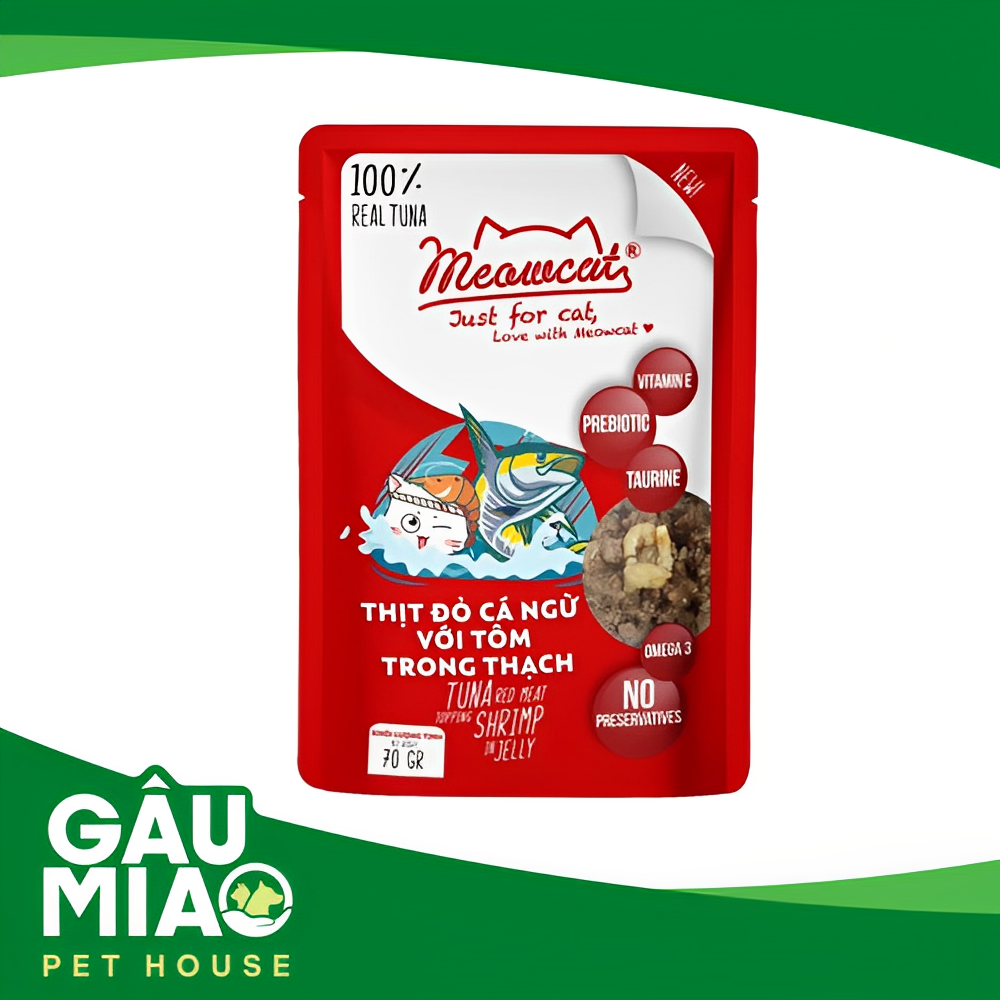 Meowcat Pate cho mèo >3 tháng tuổi gói 70g