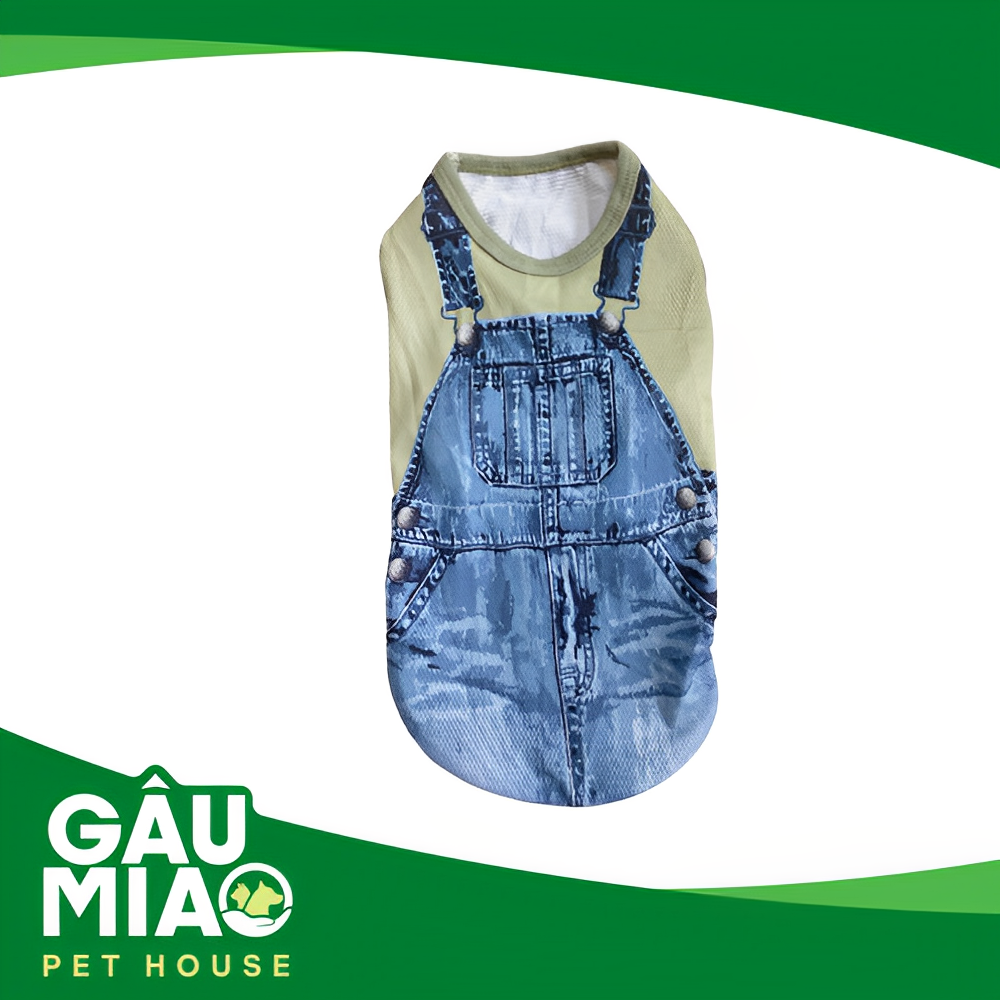 Áo TSN lưới hình yếm jean