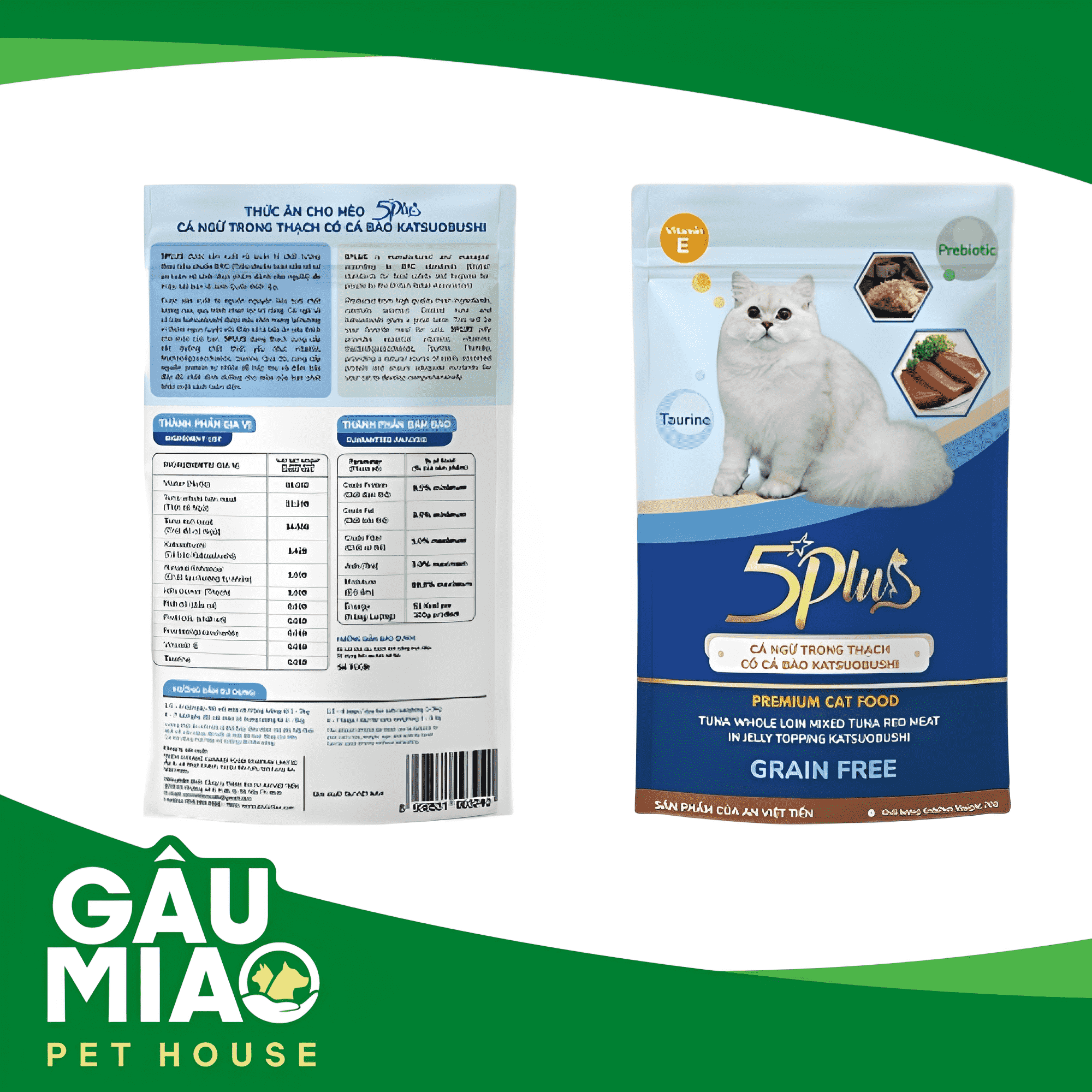 5Plus-Pate cho mèo gói 70g