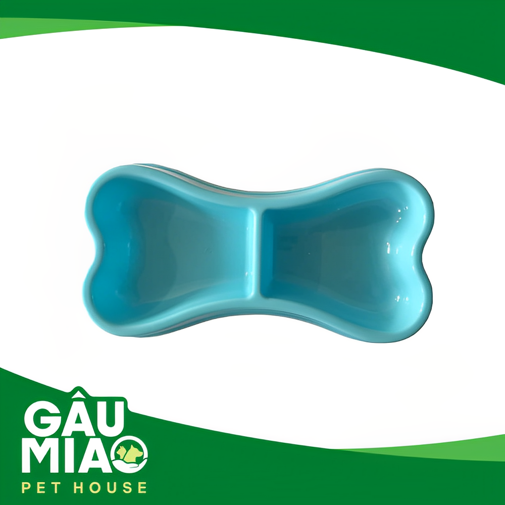 Tô nhựa đôi hình xương DM 24x12cm