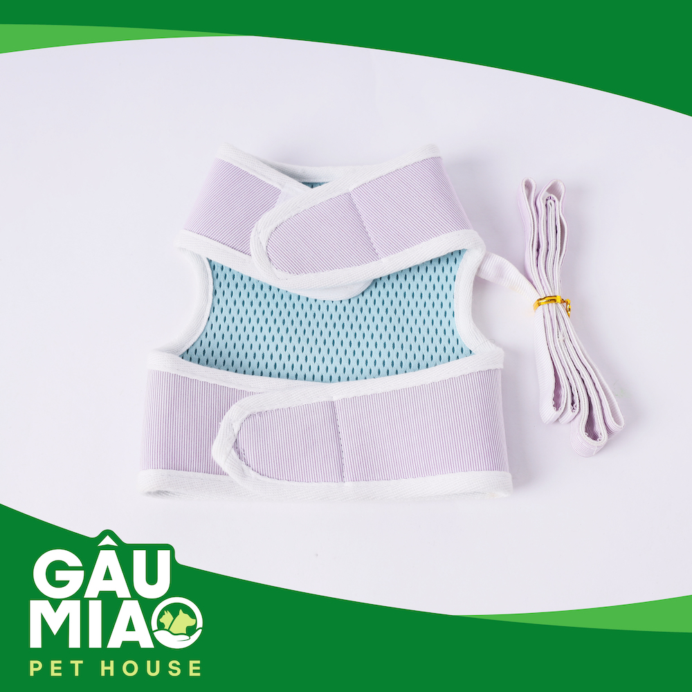 Bộ áo yếm+dây dắt (móc trên)