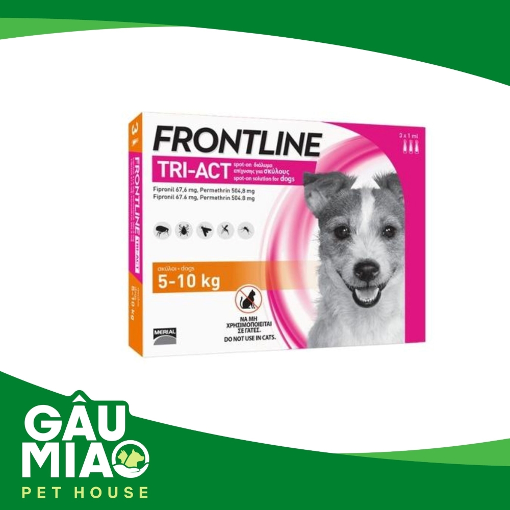 Frontline Tri-Act - Nhỏ gáy trị ve, rận, ruồi, muỗi cho chó