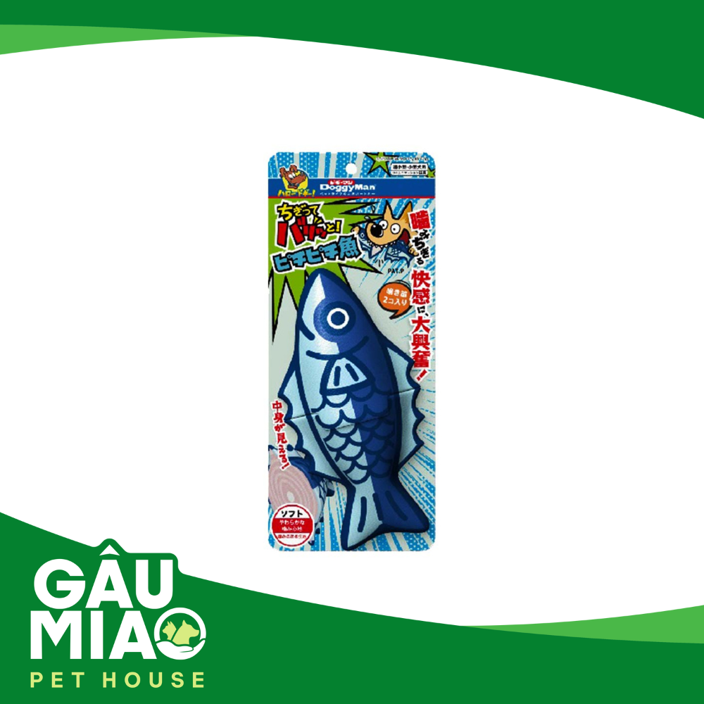 DoggyMan Đồ chơi gặm hình cá