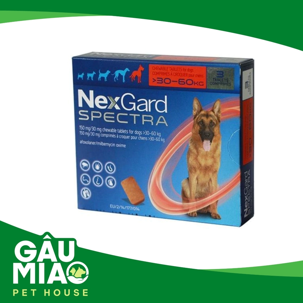 NEXGARD SPECTRA®- Viên nhai phòng và trị nội, ngoại ký sinh trùng cho chó