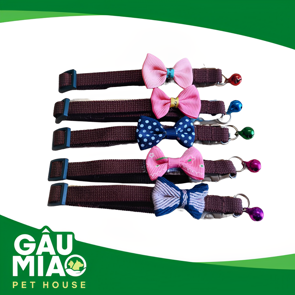 Vòng cổ nơ màu 1cm