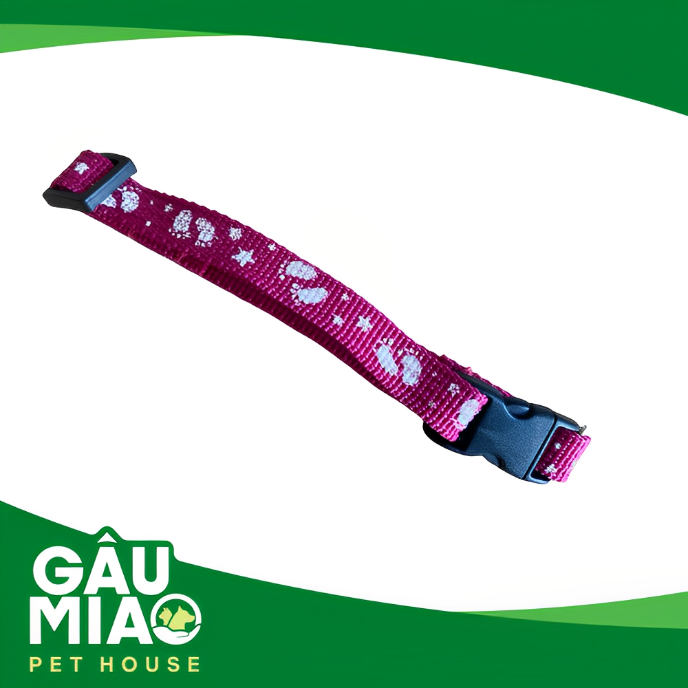 Vòng cổ dù in Bàn chân-Ngôi sao TD 1.0cm