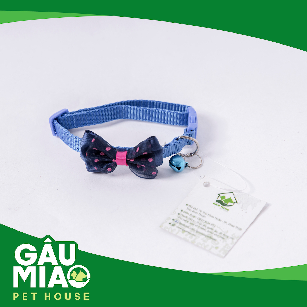 Vòng cổ nơ màu 1cm