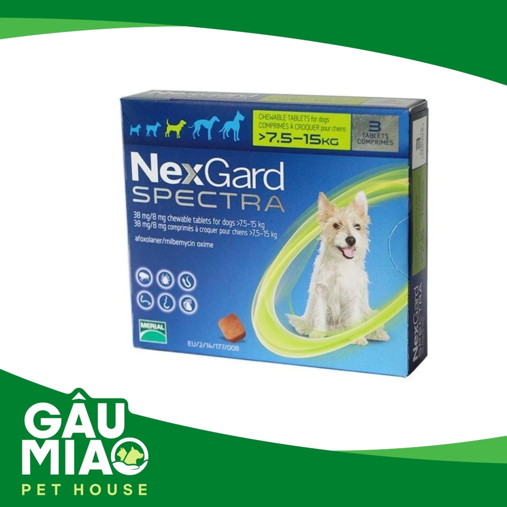 NEXGARD SPECTRA®- Viên nhai phòng và trị nội, ngoại ký sinh trùng cho chó