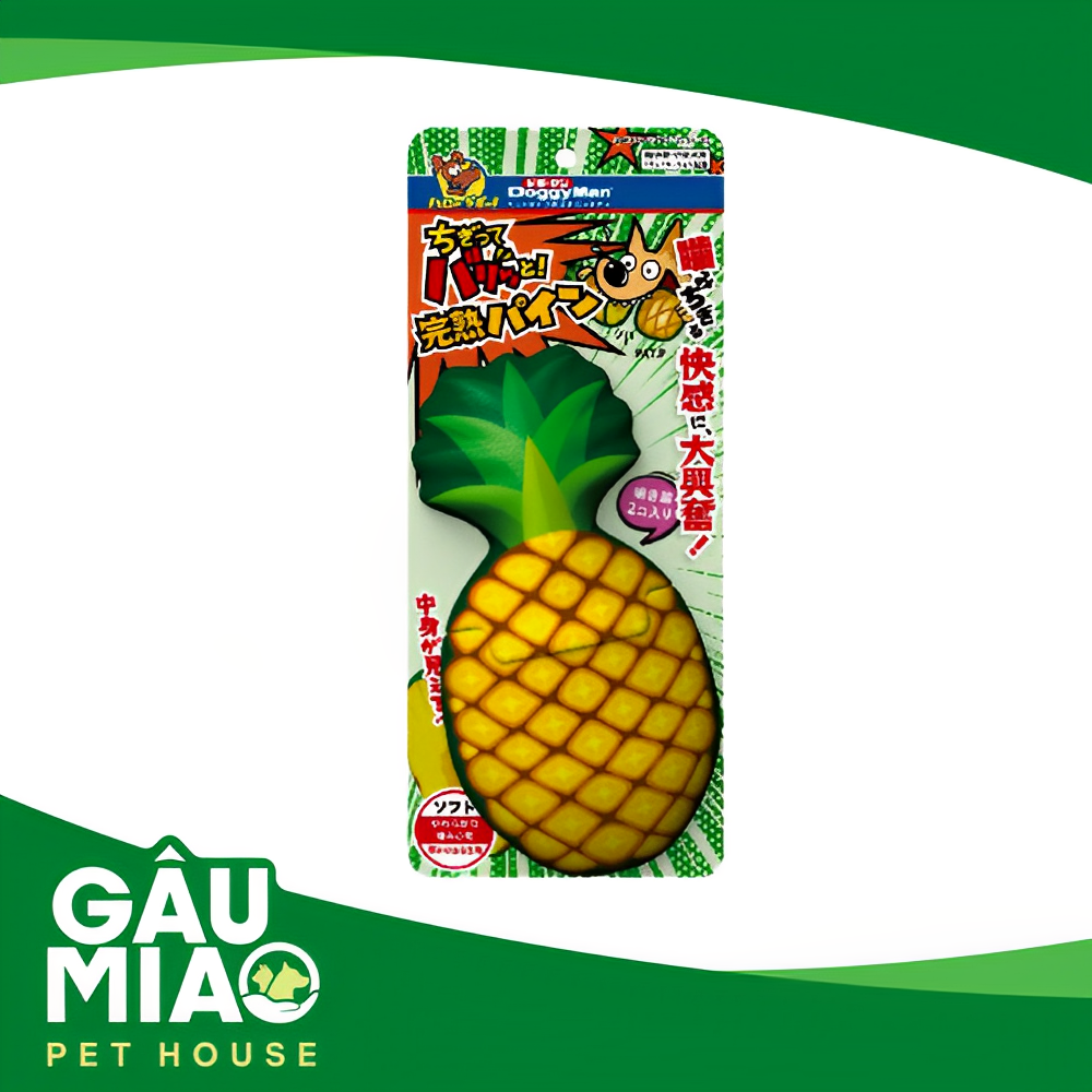 DoggyMan Đồ chơi gặm hình trái thơm