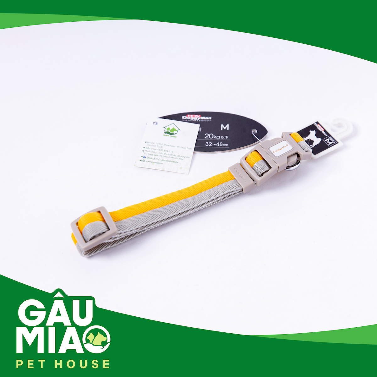 Doggyman Vòng cổ 2 màu 20mm-20kg