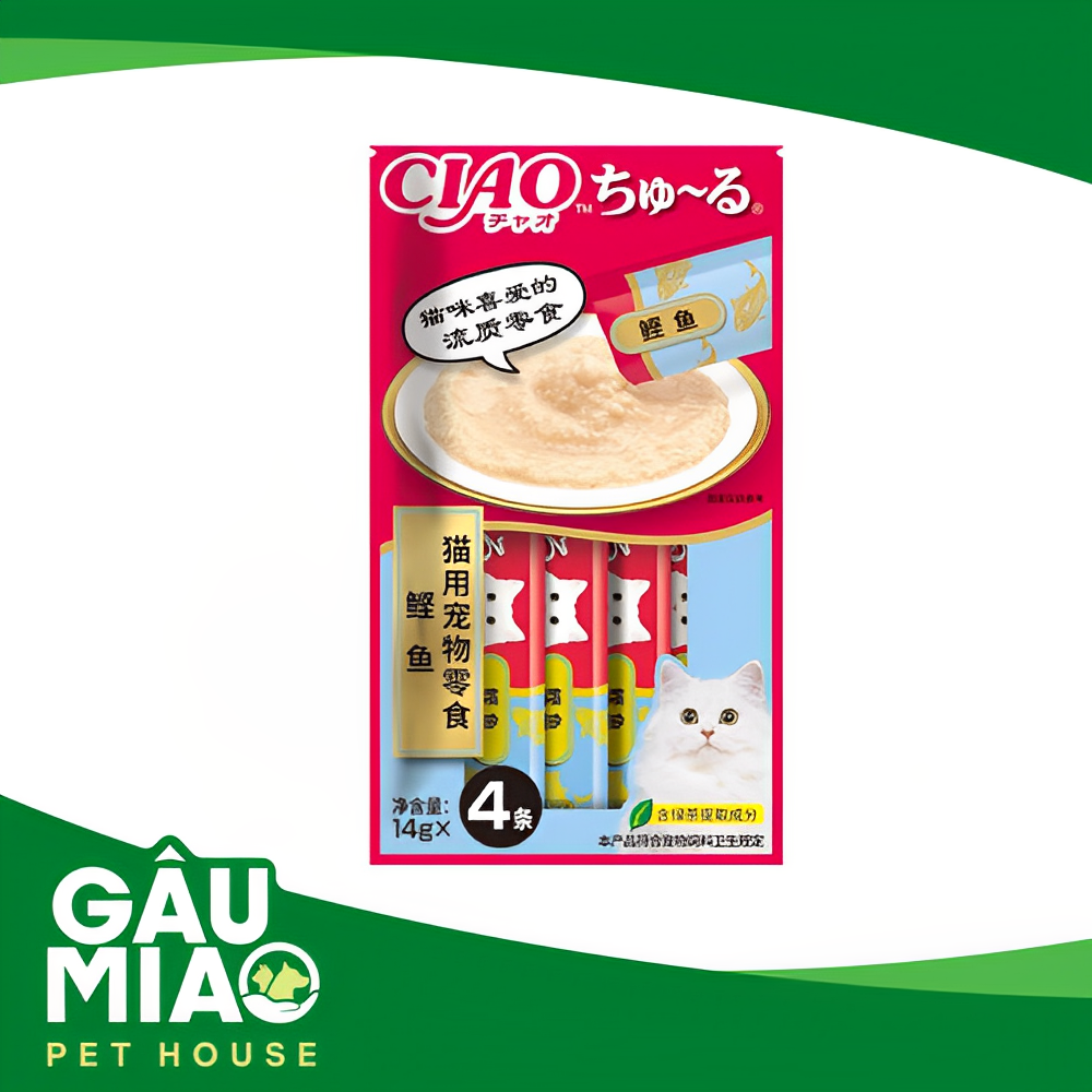 CIAO-Sốt thưởng cho mèo 56g (14gx4 tuýp)