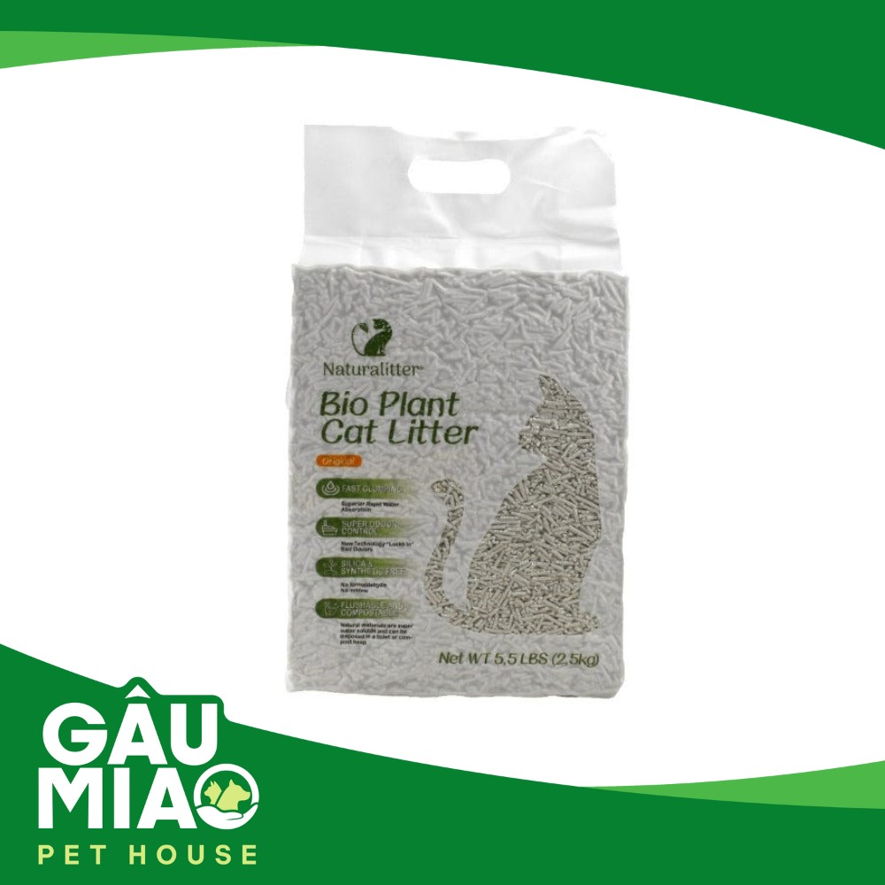 Bio Plant - Cát đậu nành vệ sinh cho mèo 2.5kg