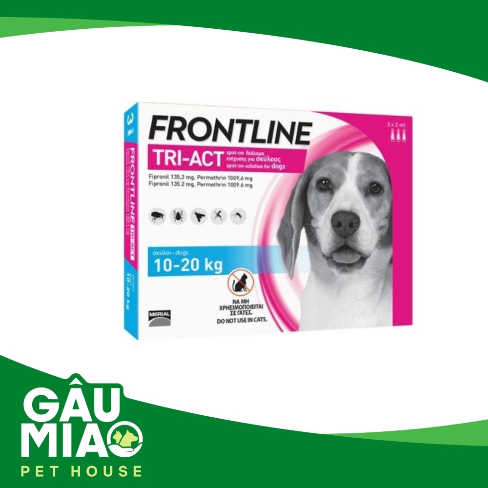 Frontline Tri-Act - Nhỏ gáy trị ve, rận, ruồi, muỗi cho chó
