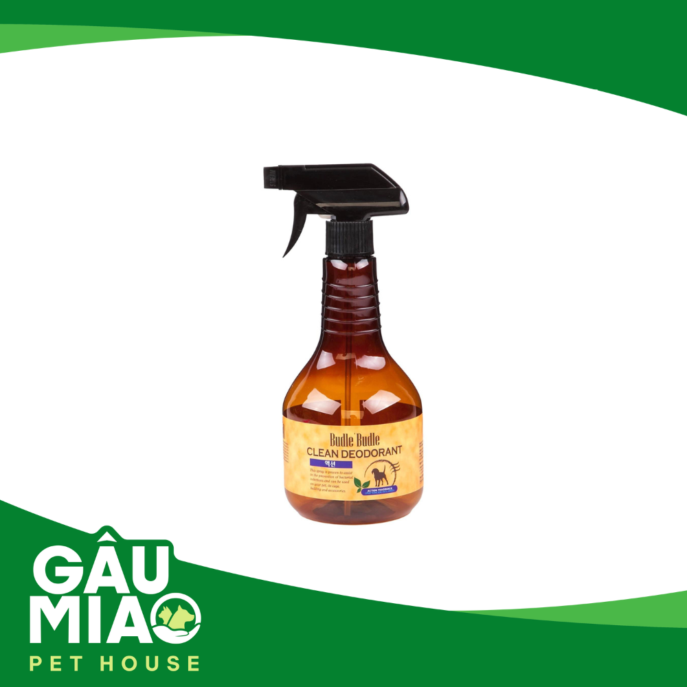 Budle’Budle Clean Deodorant-Xịt khử mùi dưỡng lông 530ml
