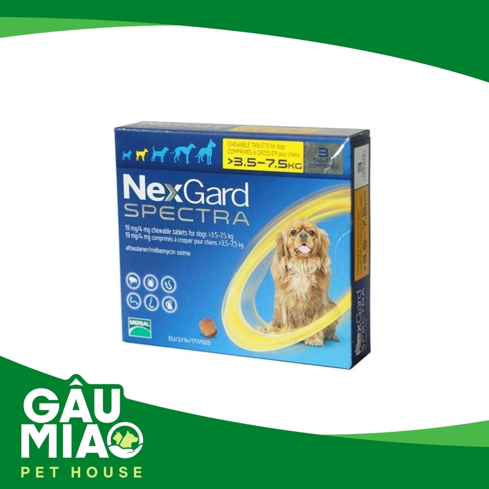 NEXGARD SPECTRA®- Viên nhai phòng và trị nội, ngoại ký sinh trùng cho chó