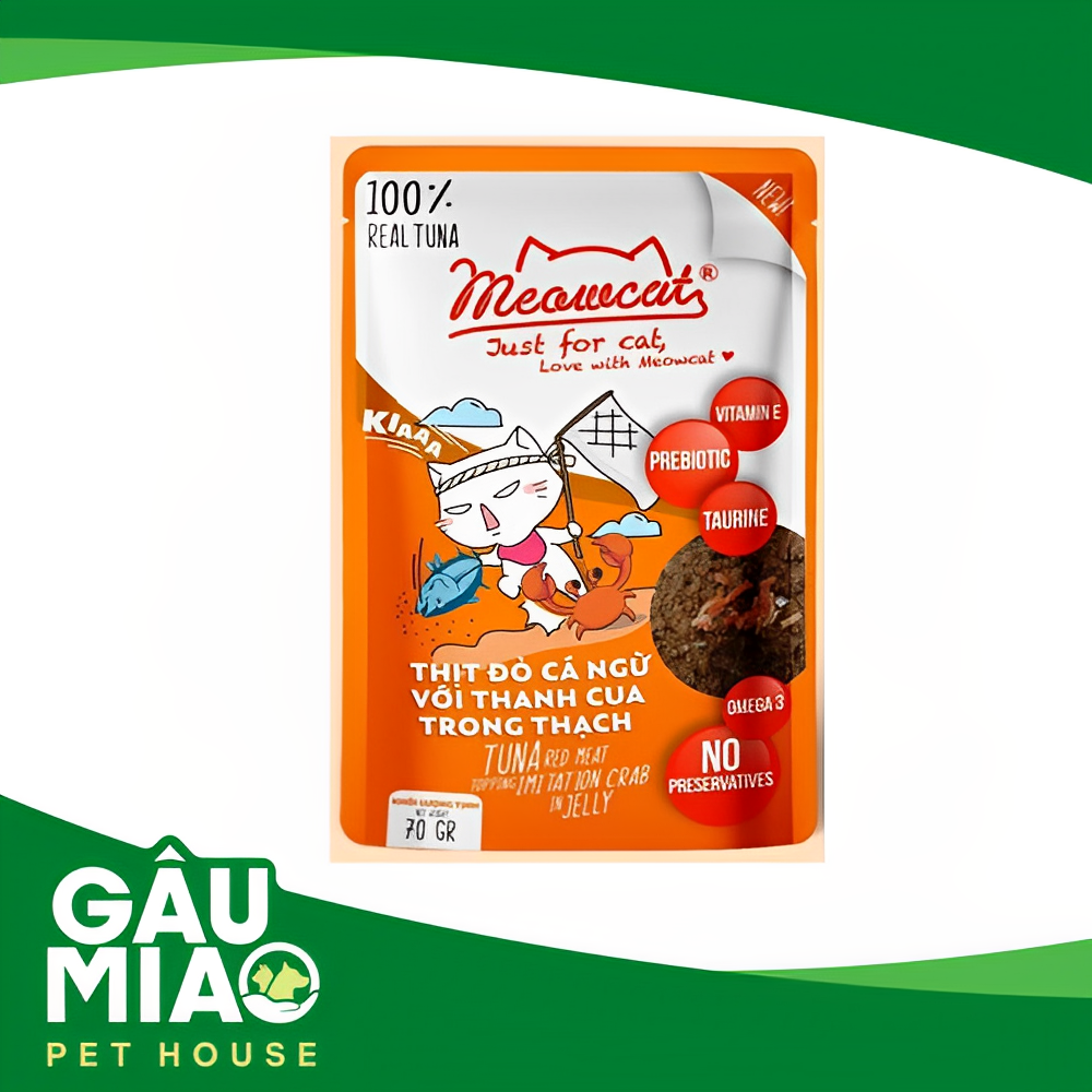 Meowcat Pate cho mèo >3 tháng tuổi gói 70g