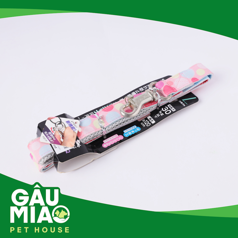 DoggyMan Dây dắt Touch Touch hình kẹo Hồng L-30kg