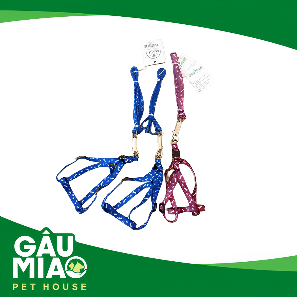 Bộ dắt yếm in hoa móc sắt HK