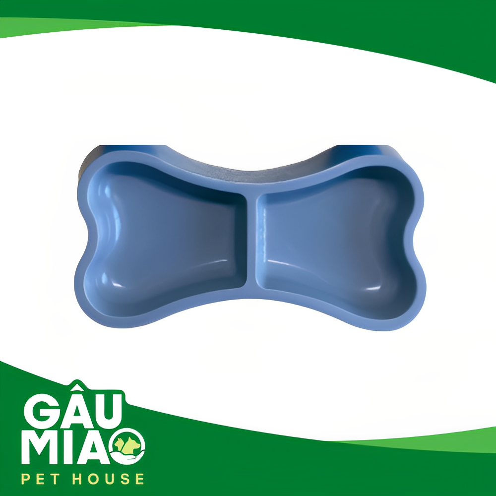 Tô nhựa đôi hình xương DM 24x12cm