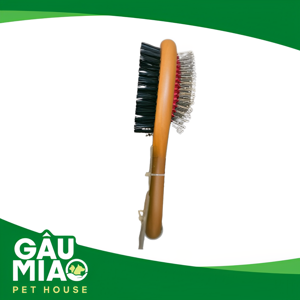 Lược 2 mặt cán gỗ nhỏ OPT08240 21.5*6cm