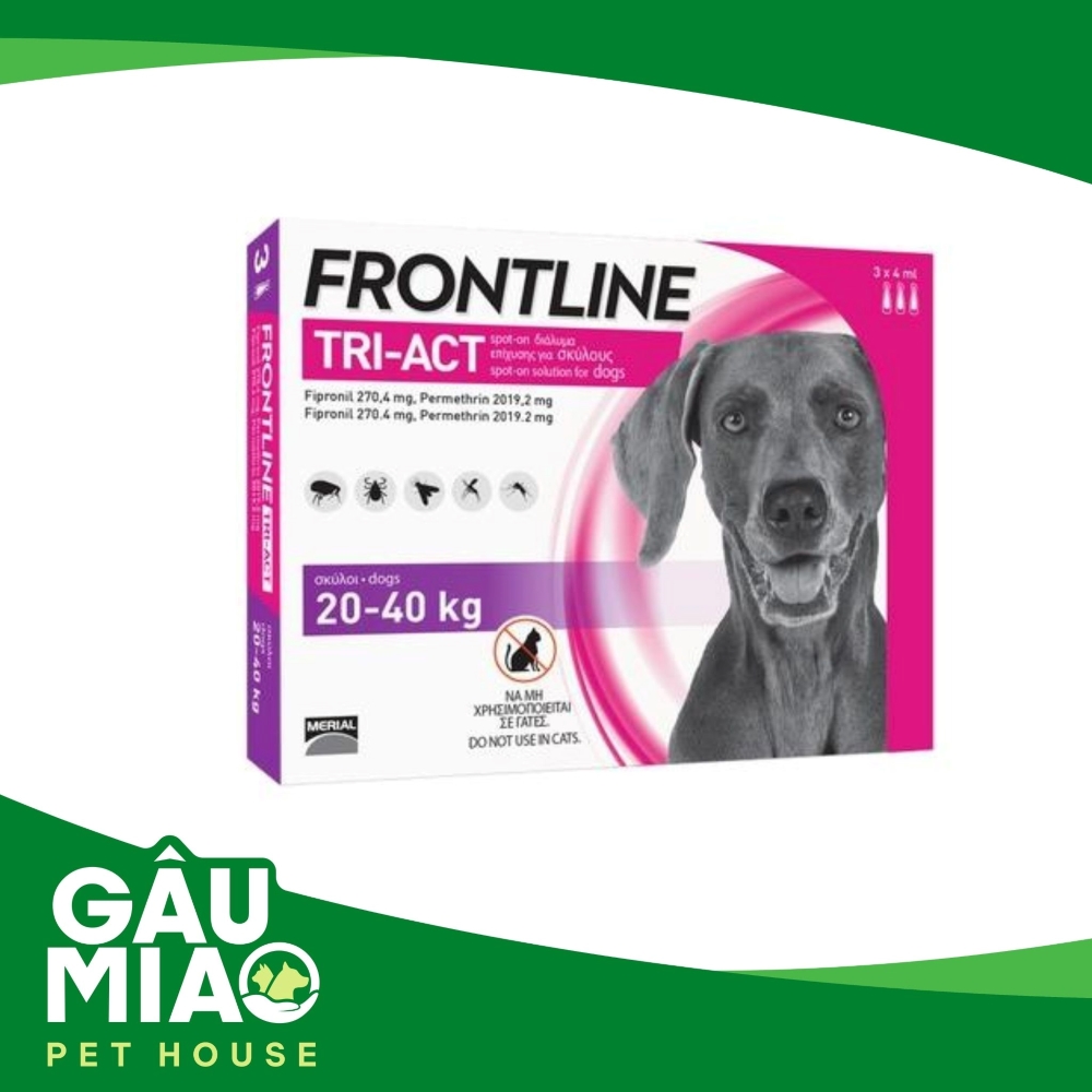 Frontline Tri-Act - Nhỏ gáy trị ve, rận, ruồi, muỗi cho chó