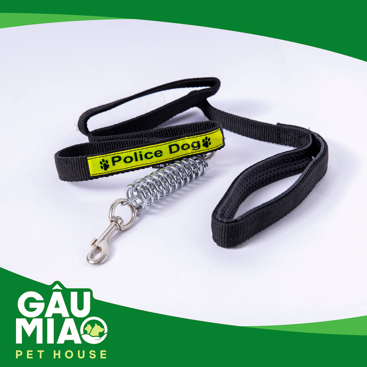 Dây dắt Police HK lò xo rời