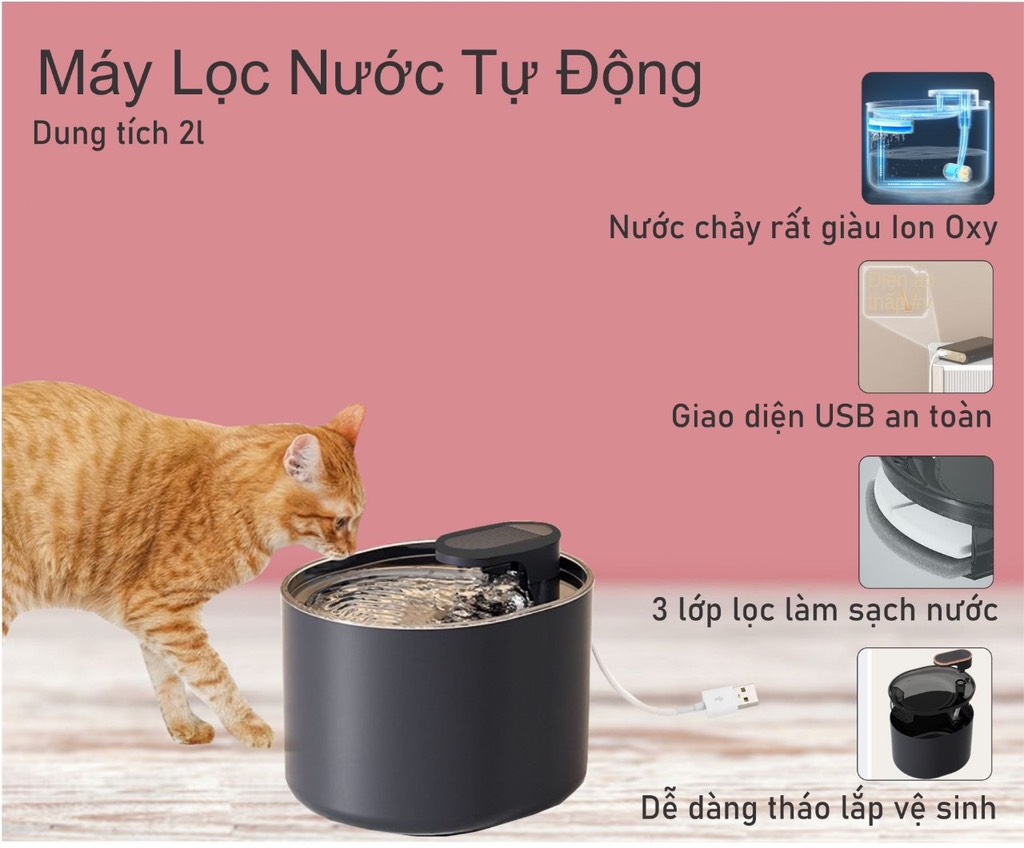 Máy lọc nước tự động 2L