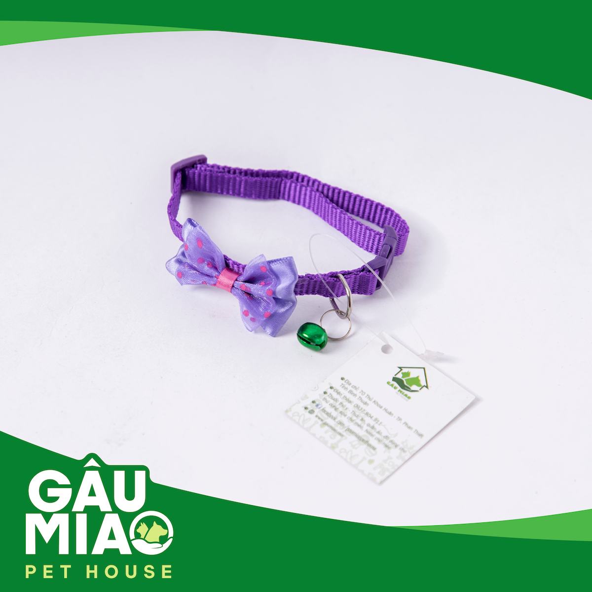 Vòng cổ nơ màu 1cm