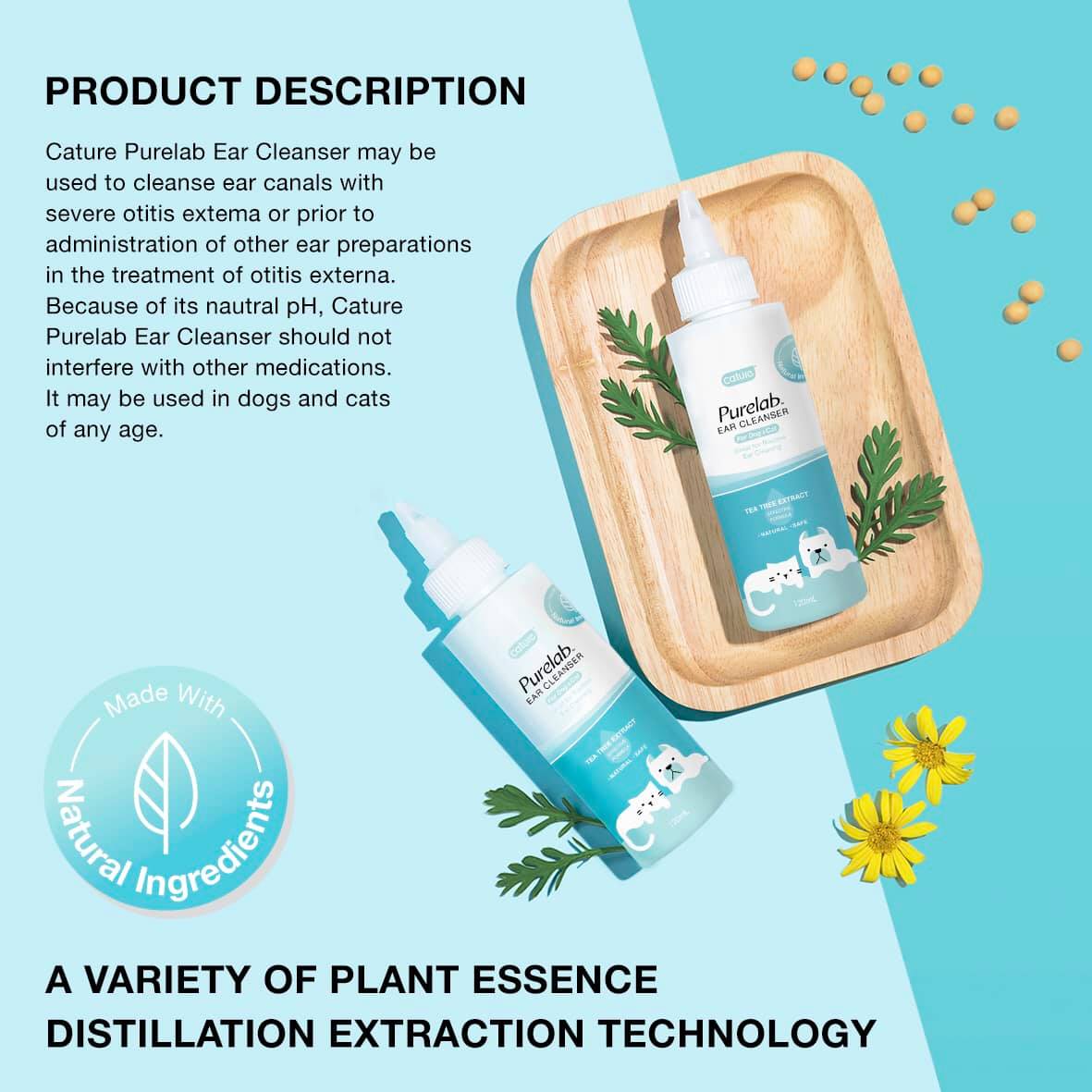 Cature Purelab Ear Cleanser - Dung dịch vệ sinh tai - 120ml