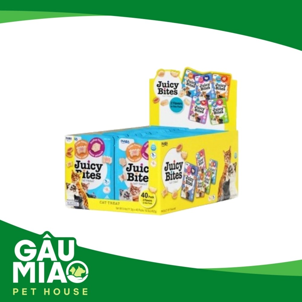 INABA JUICY BITES - Bánh thưởng mềm cho mèo 11.3g