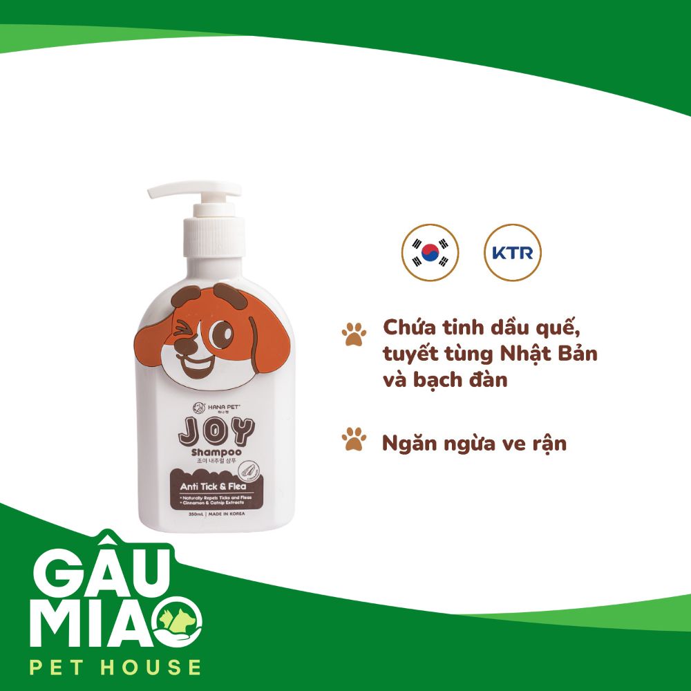 Hana Pet - Sữa tắm gội Joy 350ml