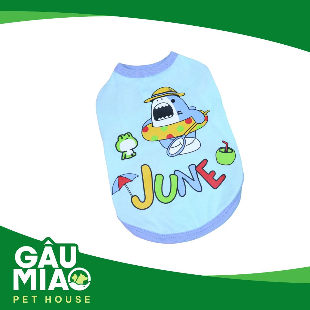 Áo thun sát nách hình con cá mập