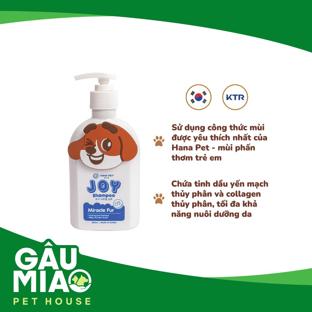 Hana Pet - Sữa tắm gội Joy 350ml