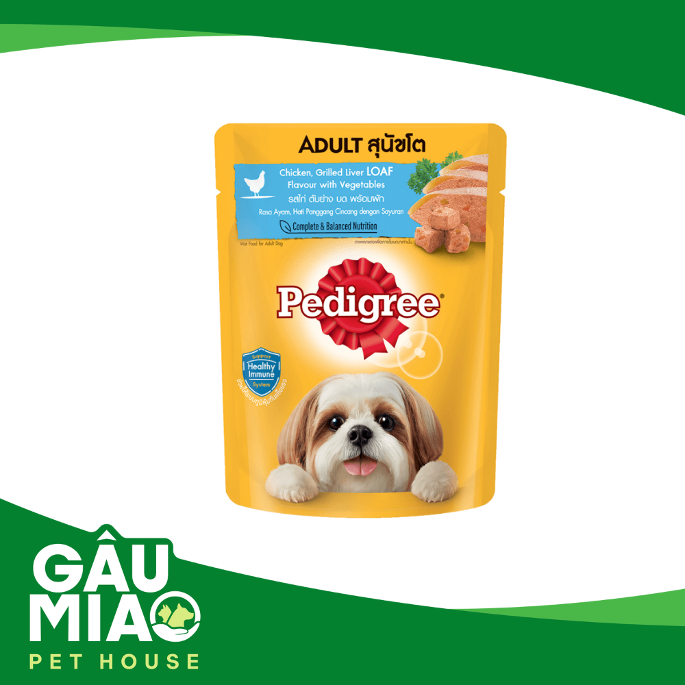 Pedigree Sốt cho chó lớn 80g - Gà , gan và rau