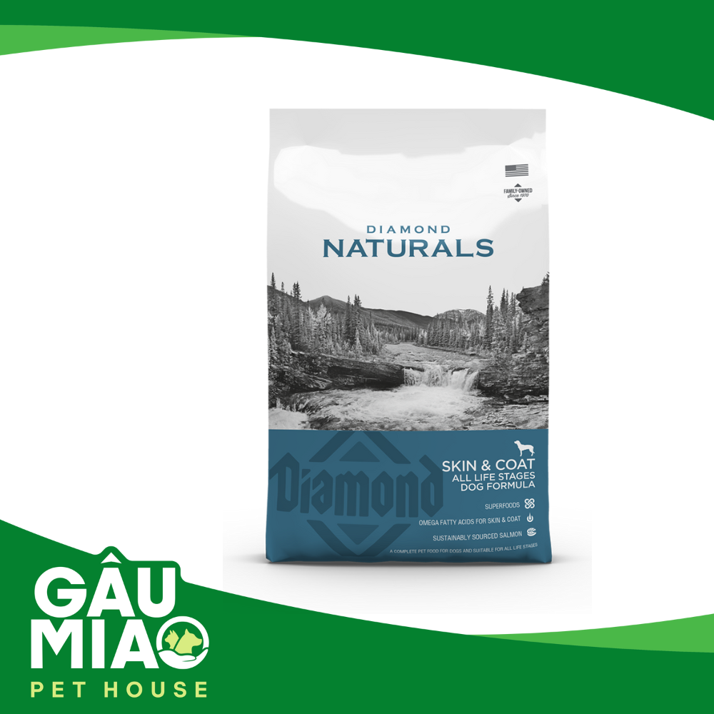Diamond Natural Skin & Coat All Life Stage – Salmon & Potato 2kg - Thức ăn chăm sóc giá lông cho chó mọi lứa tuổi