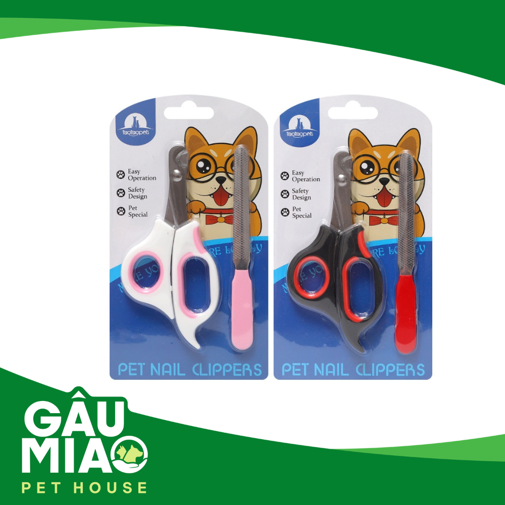 Bộ kềm cắt móng+dũa cho mèo TaotaoPet 14*6.5cm