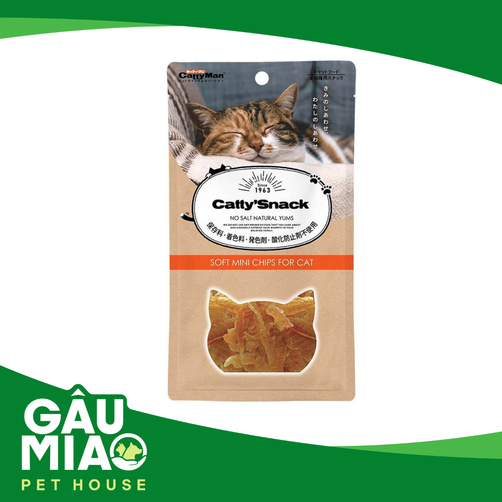 CattyMan - Sợi gà sấy dẻo cho mèo 30g