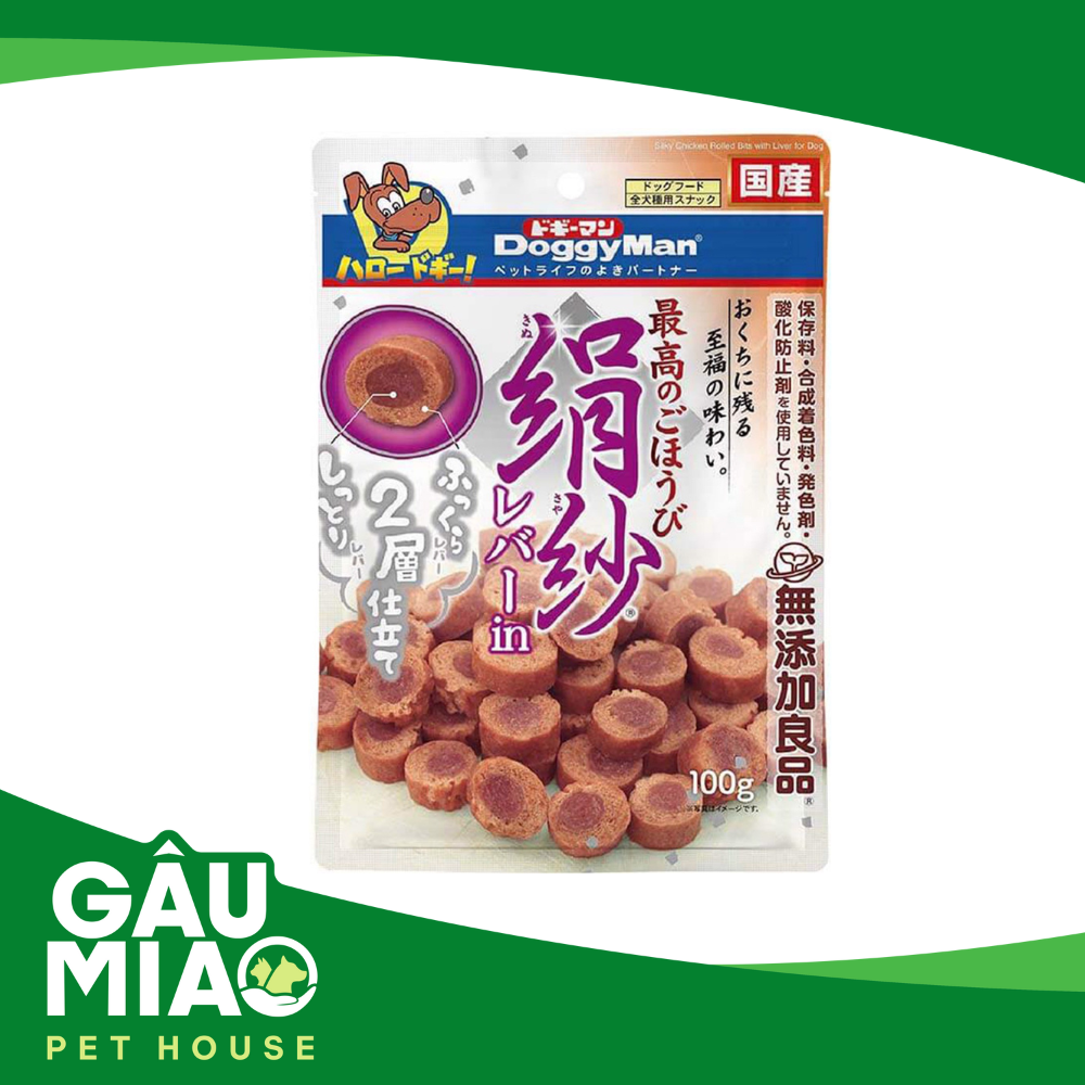 DoggyMan - Viên gà nướng mềm bổ sung gan 100g